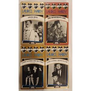 Laurel & Hardy Classic Collection VHS Lot of 4